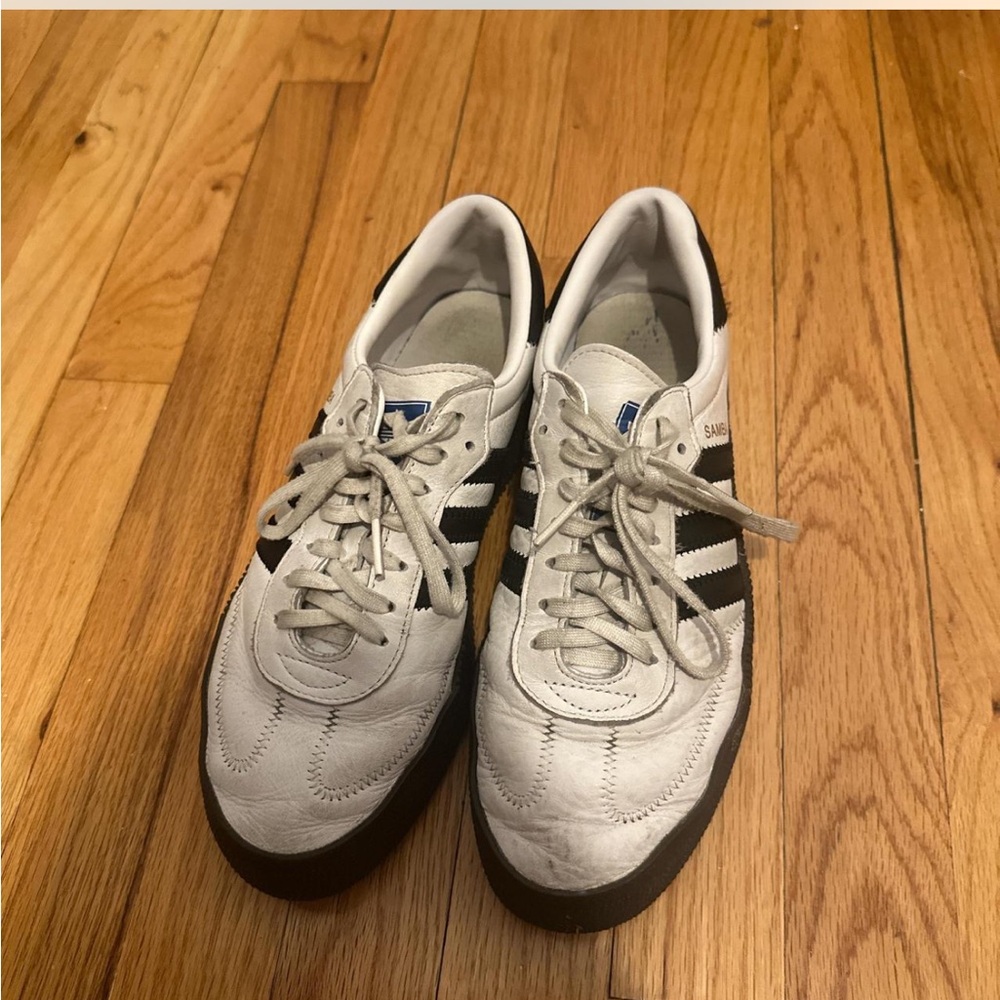 Adidas Samba White and Black Sneakers